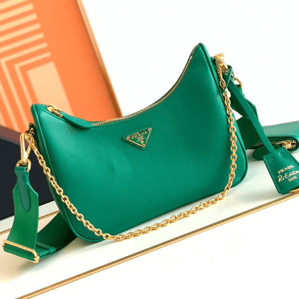 Prada Baokuanqnylon Hobo Large Handbag - Green 64818 | Sandra Bags