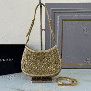 Prada Cleo Diamond-encrusted Armpit Bag 50947 | Sandra Bags