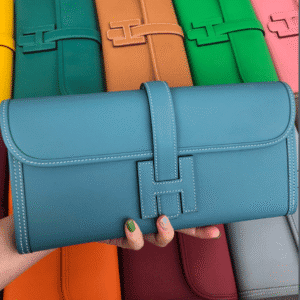 Hermes Epsom Turtledove Handbag - Denim Blue 90467 | Sandra Bags