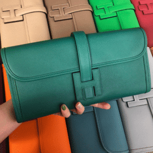 Hermes Epsom Turtledove Handbag - Peacock Green 86124 | Sandra Bags