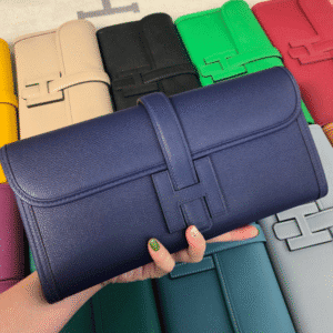 Hermes Epsom Turtledove Handbag - Sapphire Blue 11000 | Sandra Bags