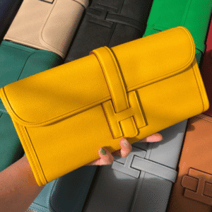 Hermes Epsom Turtledove Handbag - Amber Yellow 57375 | Sandra Bags