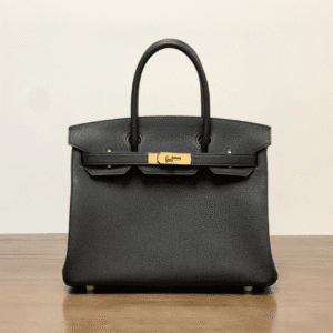 Hermes Birkin Gold Buckle Handbag - Black 52139 | Sandra Bags