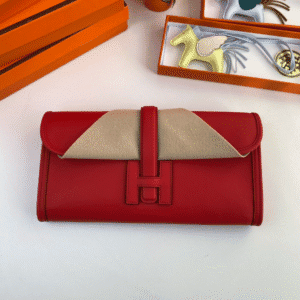 Hermes Jige Elan Clutch - Red 50859 | Sandra Bags