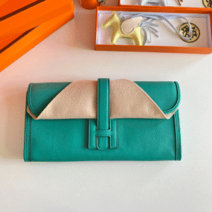 Hermes Jige Elan Clutch – Verona Green 11596 | Sandra Bags