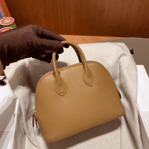 Hermes Mini Bolide Cute Little Shell Bag - Quebracho 91276 | Sandra Bags