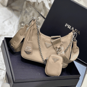 Prada Hobo New Three-In-One Handbag - Cream 57166 | Sandra Bags