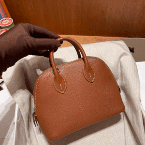 Hermes Mini Bolide Cute Little Shell Bag - Gold 94611 | Sandra Bags