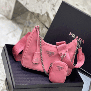 Prada Hobo New Three-In-One Handbag - Pink 62358 | Sandra Bags