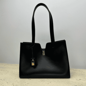 Celine Cabas 16 Smooth Cow Leather Handbag - Black 85094 | Sandra Bags