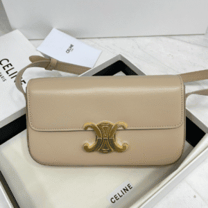 Celine Triomphe Shiny Cow Leather Shoulder Bag - Skin 91486 | Sandra Bags