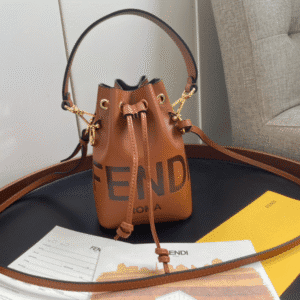 Fendi Mon Tresor Small Bucket Bag - Brown 21456 | Sandra Bags