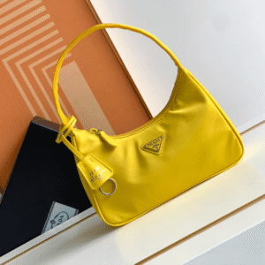 Prada Hobo Kendou's Shoulder Bags - Yellow 16118 | Sandra Bags