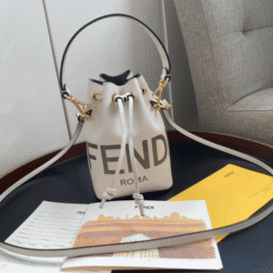 Fendi Mon Tresor Small Bucket Bag - White 77707 | Sandra Bags