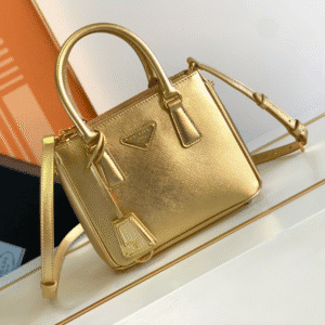 Prada Galleria Mini Killer Handbag - Gold 63992 | Sandra Bags