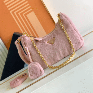 Prada Plush Three-In-One Handbag - Pink 91479 | Sandra Bags