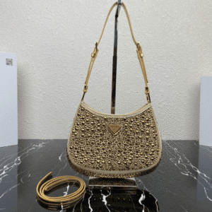 Prada Gold Starry Underarm Bag - Gold 74219 | Sandra Bags