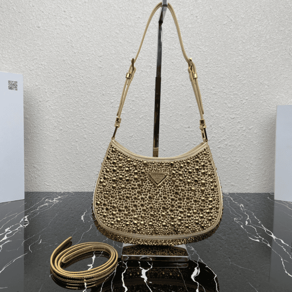 Prada Gold Starry Underarm Bag - Gold 74219 | Sandra Bags