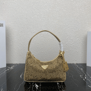 Prada Flash Diamond Hobo handbag - Gold 28620 | Sandra Bags