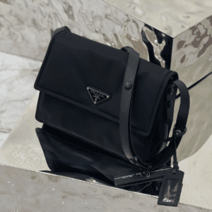 Prada Popular Medium Messenger Bag - Black 10798 | Sandra Bags