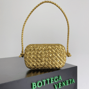 Bottega Veneta Knot Clutch Bag - Golden 82268 | Sandra Bags