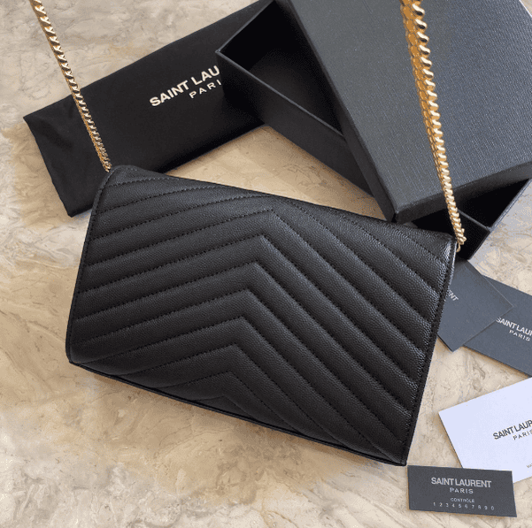 YSL Yves Saint Laurent Clutch Bag - Black 16246 | Sandra Bags - Image 3