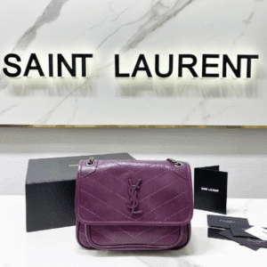 YSL Saint Laurent's Niki's Small Handbag - Purple 99620 | Sandra Bags
