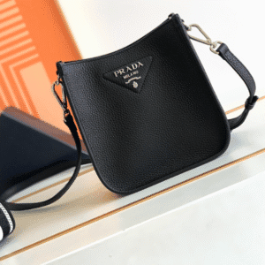 Prada Mini Shoulder Double Strap Bag - Black 34147 | Sandra Bags