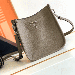 Prada Mini Shoulder Double Strap Bag - Gray 47735 | Sandra Bags