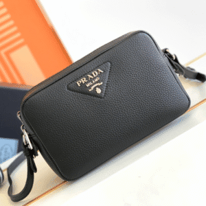 Prada Double Shoulder Strap Handbag - Black 59648 | Sandra Bags