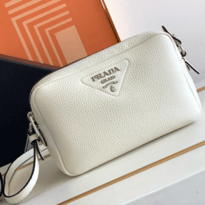 Prada Double Shoulder Strap Handbag - White 70531 | Sandra Bags