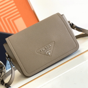 Prada Double Shoulder Strap Handbag - Gray 87516 | Sandra Bags