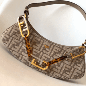 Fendi O'Lock Swing Handbag - Cream 42876 | Sandra Bags