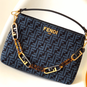 Fendi O'Lock Swing Handbag - Blue 26108 | Sandra Bags