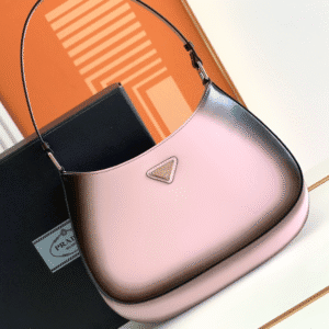 Prada Two-Color Women's Armpit Bag - Pink 66091 | Sandra Bags