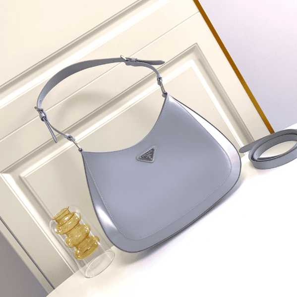 Prada Large Medieval Armpit Bag - Blue 72744 | Sandra Bags