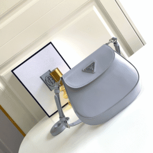 Prada Mini Flap Armpit Bag - Blue 50995 | Sandra Bags