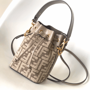 Fendi Mon Tresor Mini Bucket Bag - Gray 90491 | Sandra Bags