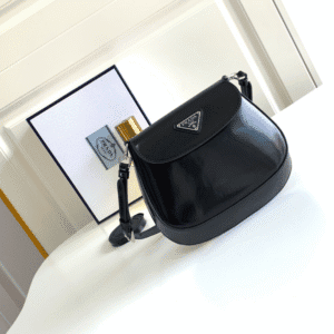 Prada Mini Flap Armpit Bag - Black 84447 | Sandra Bags