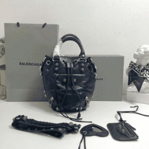 Balenciaga Le Cagole Large Bucket Bag - Royal Blue 96605 | Sandra Bags