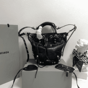 Balenciaga Le Cagole Large Bucket Bag - Black 71455 | Sandra Bags