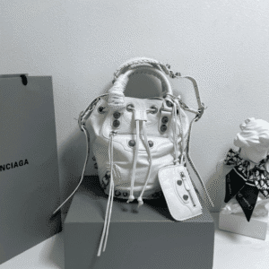 Balenciaga Le Cagole Large Bucket Bag - White 34513 | Sandra Bags