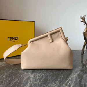 Fendi First Large Handbag - Beige 82105 | Sandra Bags
