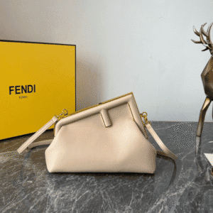 Fendi First Small Handbag - Beige 74379 | Sandra Bags