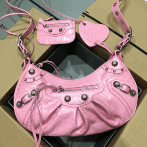Balenciaga Le Cagole Half-Moon Large Armpit Dumpling Bag - T-Pink 22598 | Sandra Bags