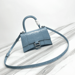 Balenciaga Hourglass Small Bag (Silver Buckle) - Blue 35902 | Sandra Bags