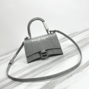 Balenciaga Hourglass Small Bag (Silver Buckle) - Gray 42705 | Sandra Bags