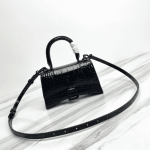 Balenciaga Hourglass Small Bag (Black Buckle) - Black 45589 | Sandra Bags