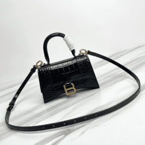 Balenciaga Hourglass Small Bag (Golden Buckle) - Black 68589 | Sandra Bags