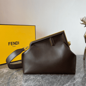 Fendi First Large Handbag – Dark Brown 94709 | Sandra Bags